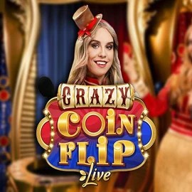 Crazy Coin Flip logo by Evolution Vegasino Casino