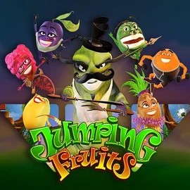 Jumping Fruits online game logo by Wazdan on casinovegasino-de.com