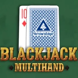 Multihand Blackjack slot logo by Pragmatic Play at Vegasino Casino
