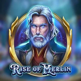 Official Slots logo: Rise of Merlin by Play'n GO at Vegasino Casino